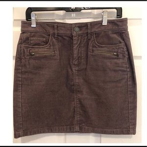 Brown corduroy skirt